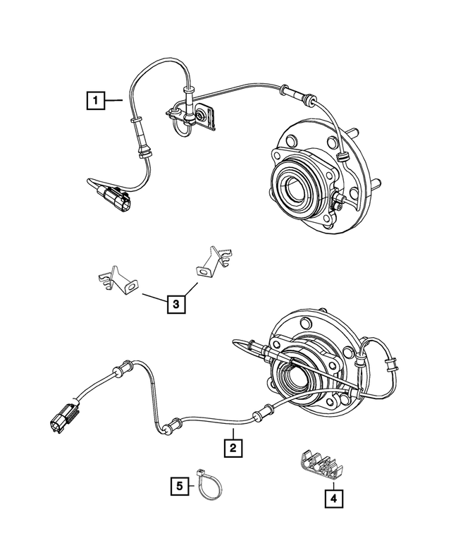 1BP02328AA - Electrical: Wheel Speed Sensor, Bproauto for Jeep: Cherokee Image