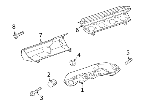 Exhaust Manifold for 2009 Jaguar XF #0