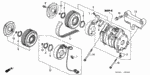 38773PJ7003 - Body/Air Conditioning: CLIP, WIRE HARNESS for Honda Image
