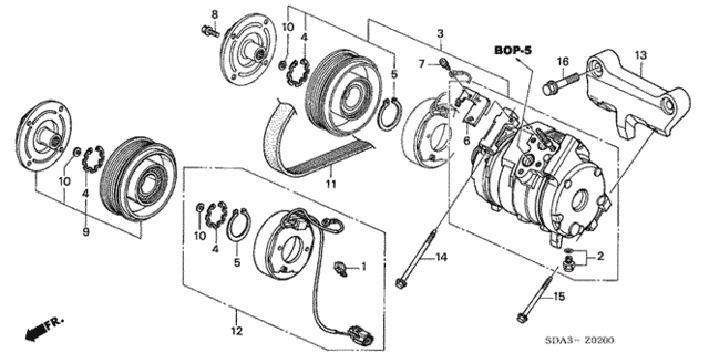 A/C Compressor for 2004 Honda Accord #0