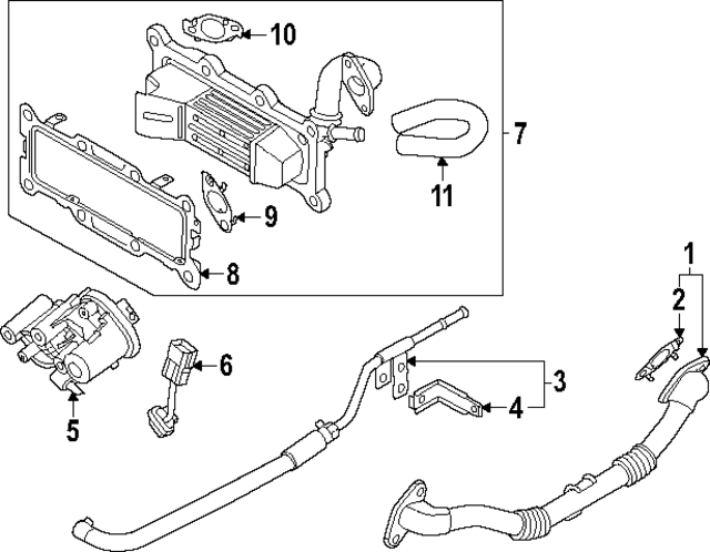 254742S000 - Emission System: Hose for Kia: K5 Image