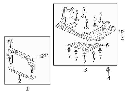Radiator Support for 2015 Acura RLX #0