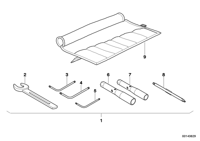 51162309916 - Maintenance &amp; Technology: Tool Bag for BMW-Motorrad Image