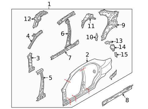 Rocker for 2004 Chevrolet Aveo #0