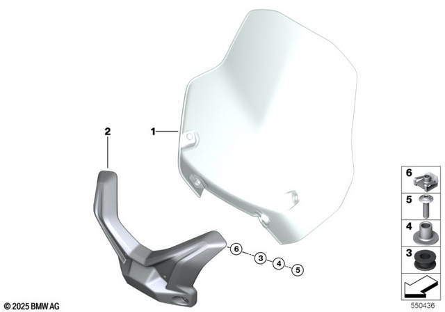 46635A713C3 - : Windshield                for BMW-Motorrad Image