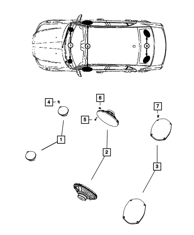 6508845AA - Electrical: Snap In Nut, Right for Mopar Image