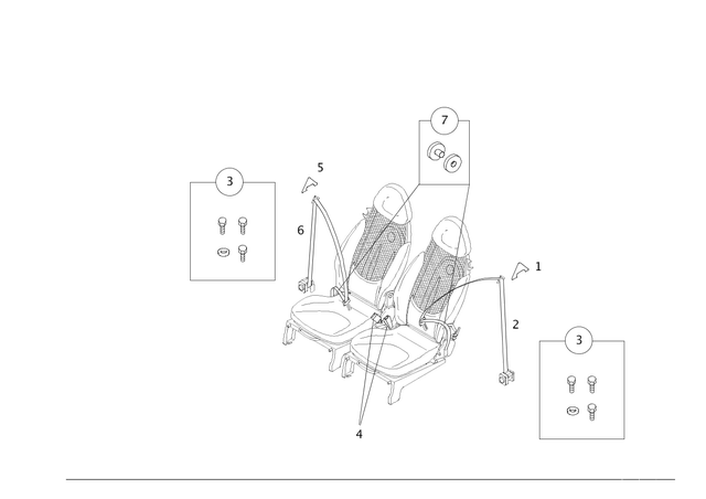 863V004000000 - Driver Seat: Cover Guide Fitting for Smart Image image