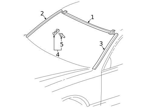Reveal Moldings for 2002 Lexus LS430 #0