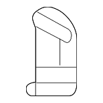 52209459405 - Body: Bolster Side Cover for BMW: 430i, 430i xDrive, M4, M440i, M440i xDrive Image