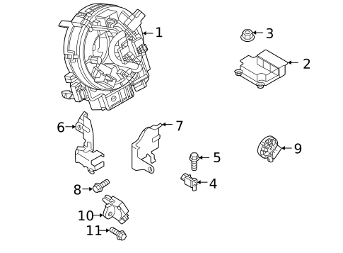 Air Bag Components for 2019 Mazda 3 #3
