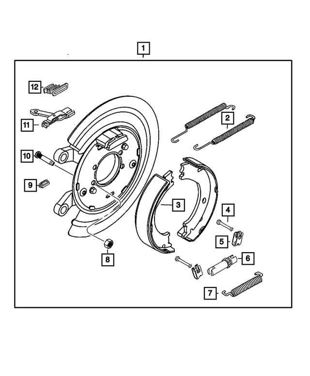 « 5114192AA – Brakes : Fixation De Segment De Frein Agrafe, Côtés Droit &amp; Gauche pour Mopar Image »