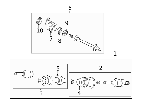 Drive Axles for 1999 Mazda 626 #1