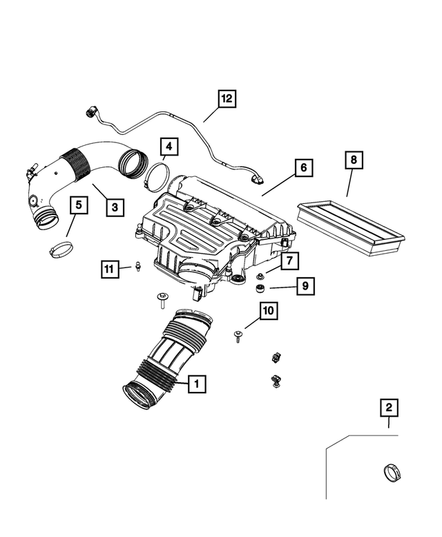68439630AA - : Clean Air Duct for Mopar Image