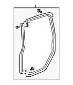 72810SCVA03 - : Door Weather-Strip for Honda: Element Image