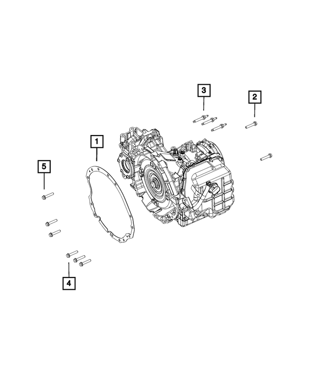 6509977AA - 62TE; 6-Speed; Automatic Transaxle: Double Ended Stud for Chrysler: 200, Town &amp; Country | Dodge: Avenger, Grand Caravan, Journey | Jeep: Gladiator, Grand Cherokee, Wrangler | Ram: C/V, ProMaster 1500, ProMaster 2500, ProMaster 3500 Image