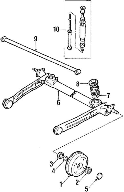 Rear Suspension for 1988 Chevrolet Sprint #0