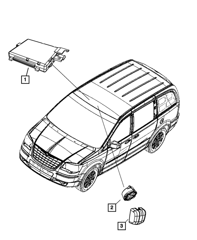 1EK24XXXAB - Electrical: Rain Sensor Cover for Mopar Image image