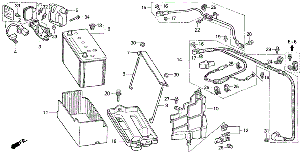 Battery for 1994 Acura Vigor #0