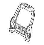LR140454 - Body: Seat Back Frame for Land-Rover Image