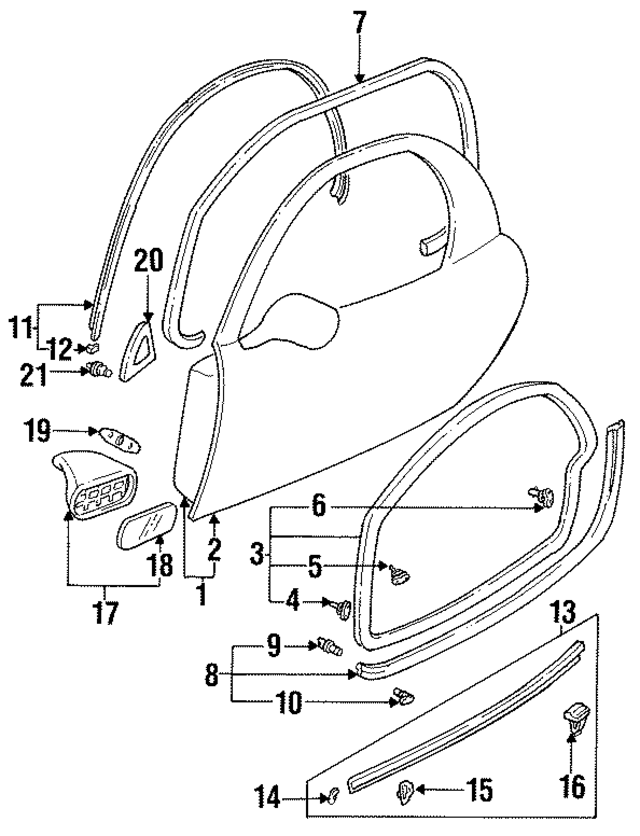 FD0150640E - : Belt Molding for Mazda Image