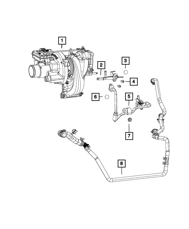 4893763AE - Cooling: Coolant Tube for Mopar Image