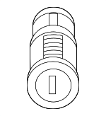 8679170 - Body: Lock Cylinder for Volvo: C30, C70, S40, S60, S60 Cross Country, S80, V50, V60, V60 Cross Country, V70, XC60, XC70 Image
