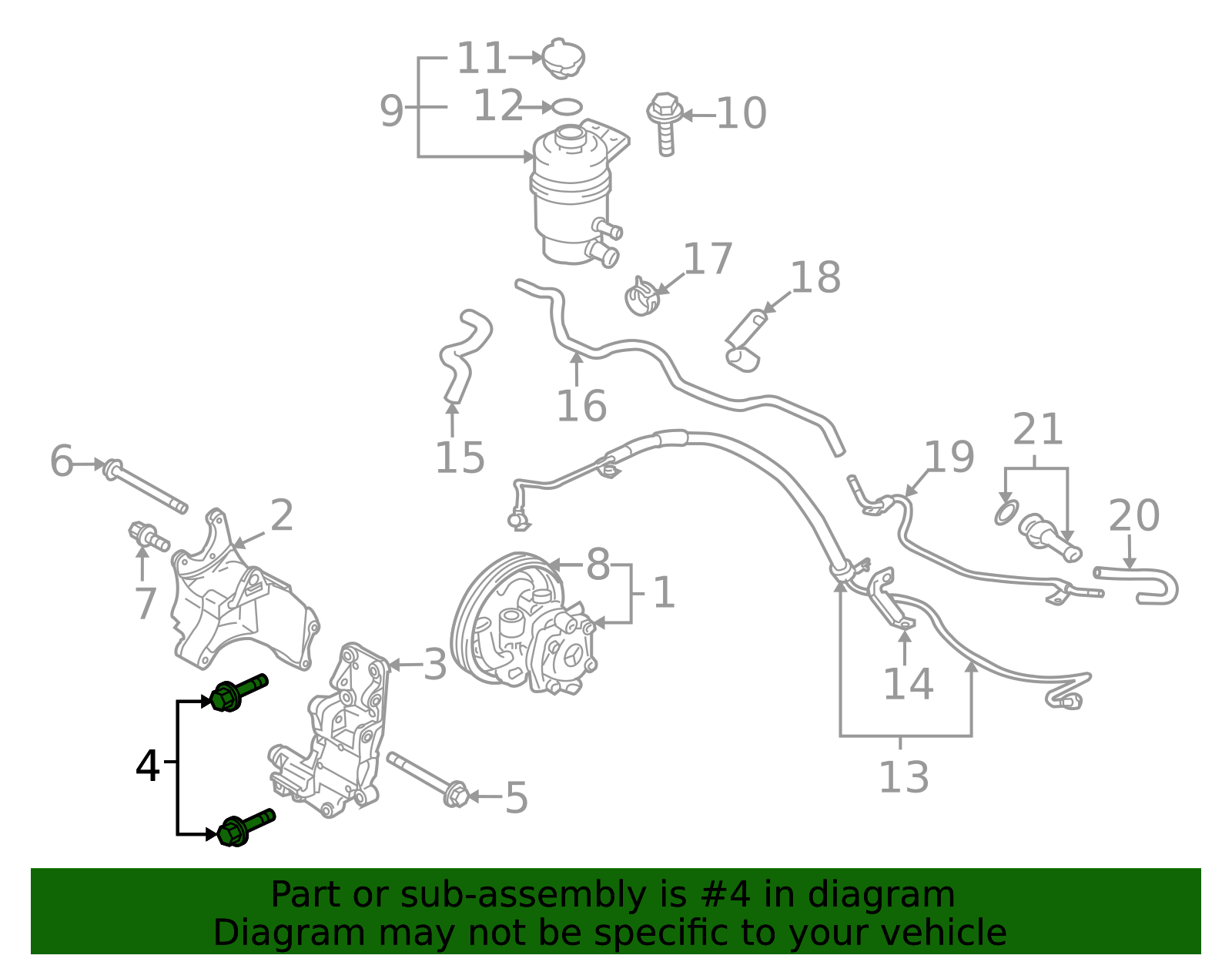 Mu001081 2009-2015 Mitsubishi Lancer Mount Bolt MU001002 | QuirkParts