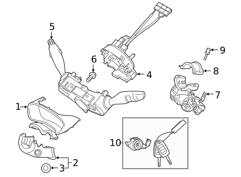Switches for 2020 Hyundai Santa Fe #1