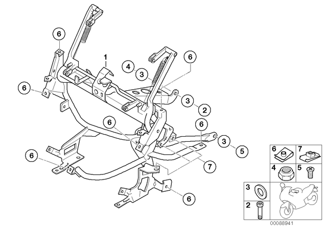 34512314280 - : Fillister Head Screw - M8X20 10.9 for BMW-Motorrad Image