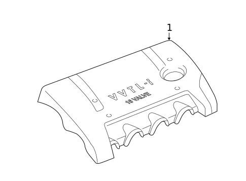 Engine Appearance Cover for 2003 Toyota Matrix #0