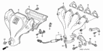 18121PT0000 - Engine: COVER B, EX. MANIFOLD for Honda Image