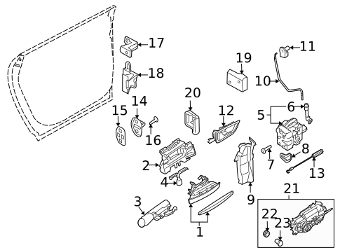 Rear Door for 2009 Audi A8 Quattro #0