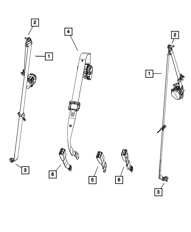 6036726AA - Restraints: Shouldered Pan Head Screw for Mopar Image image