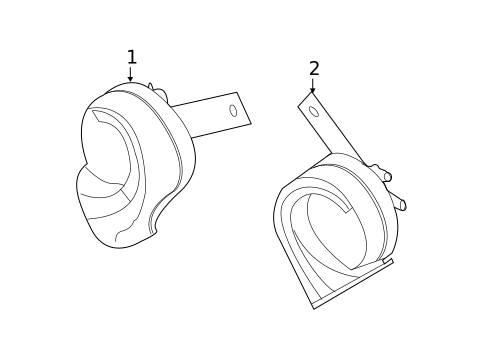 Horn for 2016 INFINITI QX50 #0