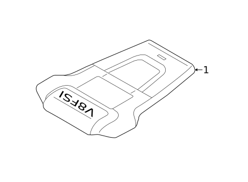 Engine Appearance Cover for 2014 Audi R8 #1