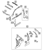 68246233AA - Body Sheet Metal Except Doors: Striker Plate for Mopar Image