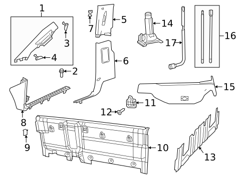 Interior Trim - Cab for 2022 Ram 3500 #2