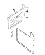 UP70LAZAA - Interior Trim: Door Trim Front Panel, Right for Dodge: Ram 2500, Ram 3500 Image