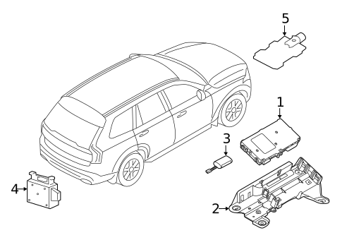 Communication System Components for 2021 Volvo V90 Cross Country #0