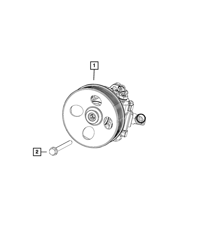 68004111AA - : Power Steering Pump for Mopar Image