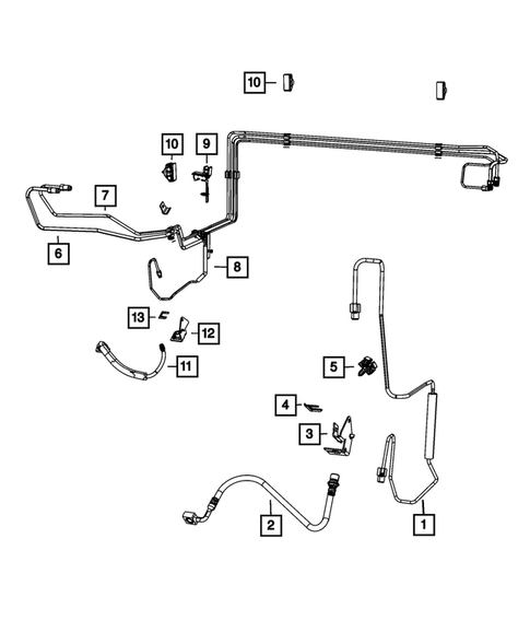 Hydraulic Control Unit, Brake Tubes and Hoses for 2013 Dodge Charger #3