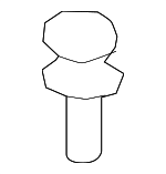 11589290 - Body: Cowl Grille Clip for GM Image