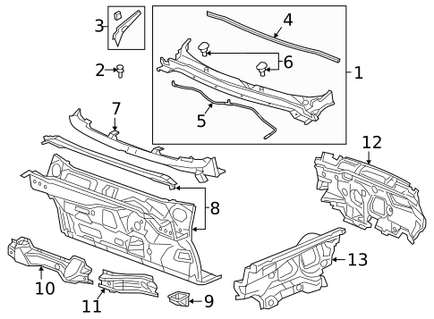 Cowl for 2016 Buick Envision #0