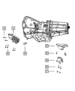 52005140AA - : Transmission Mount Bracket for Dodge: Durango Image