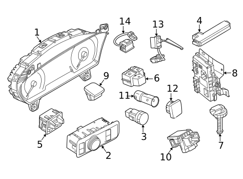 Cluster & Switches for 2026 Ford Maverick #0