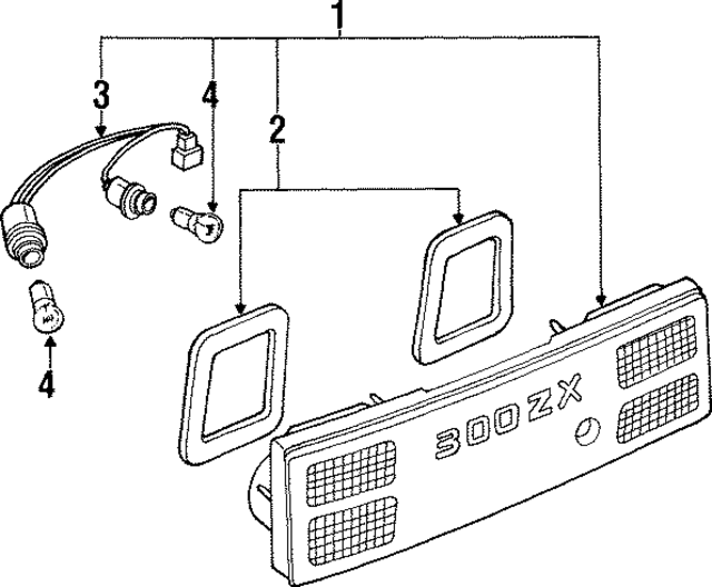 2654030P15 - : Backup Lamp Assembly for Nissan Image