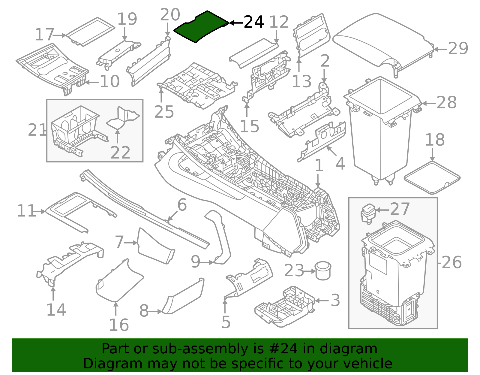 Genuine OEM Insert Panel Part# LR168835 Fits 2023 Land Rover Range