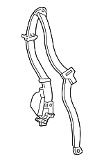 XW4Z54611B08AAC - Electrical: Retractor Assembly for Lincoln: LS Image