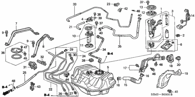 Fuel Tank for 2001 Acura CL #0