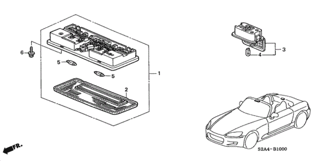 Interior Light for 2005 Honda S2000 #0